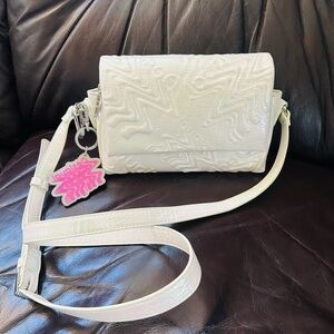 Desigual Iridescent White Crossbody Bag NWOT